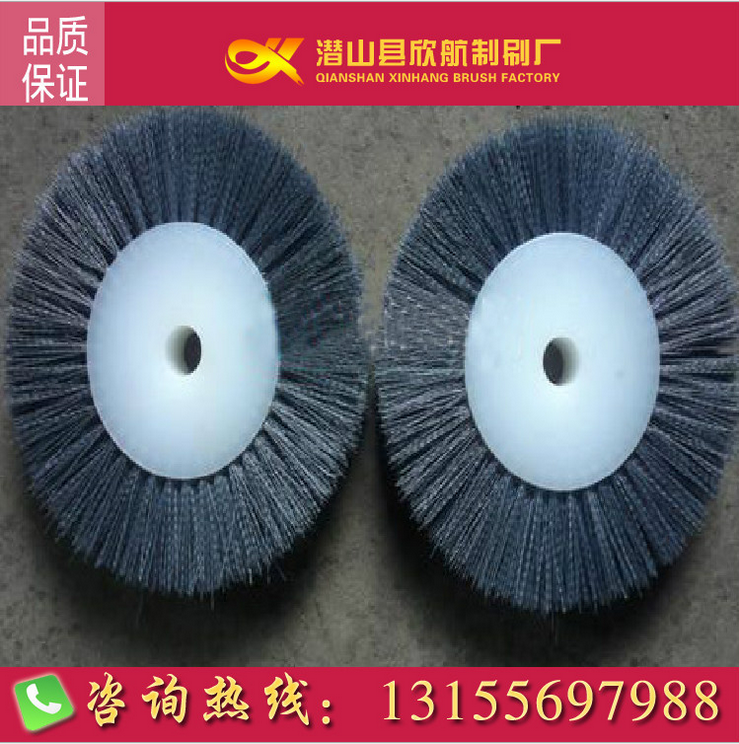 毛刷廠家生產(chǎn)掃路毛刷，道路清潔毛刷，圓盤(pán)掃路刷