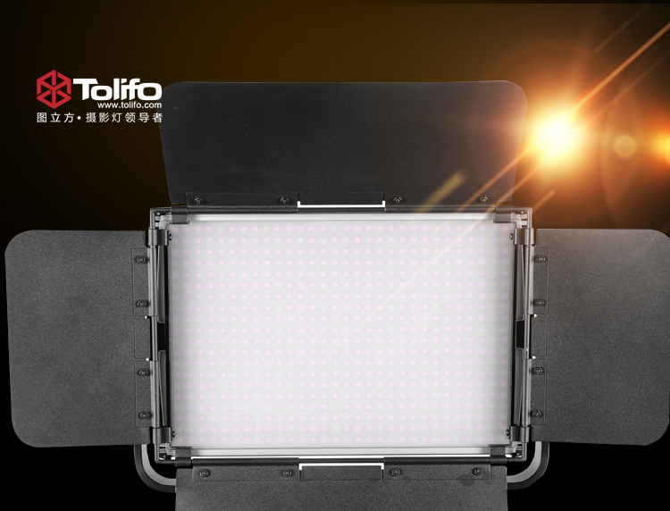 Tolifo圖立方GK-600B PRO極光LED影視燈36W雙調光補光燈 LED補光燈