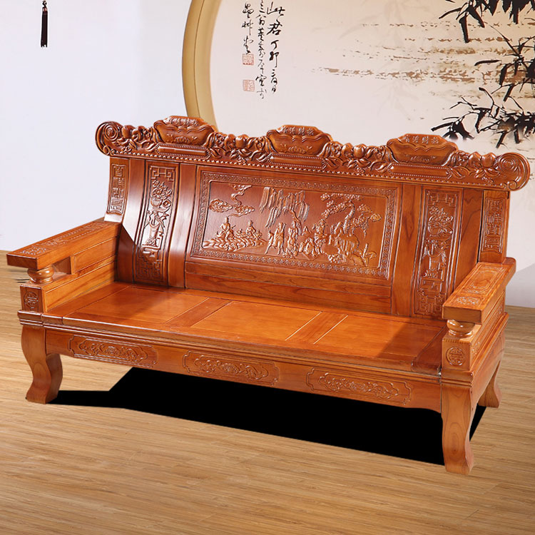 “明清仿古老榆木沙發(fā)，客廳擺件老榆木沙發(fā)【名稱、價(jià)格、廠家、采購(gòu)】