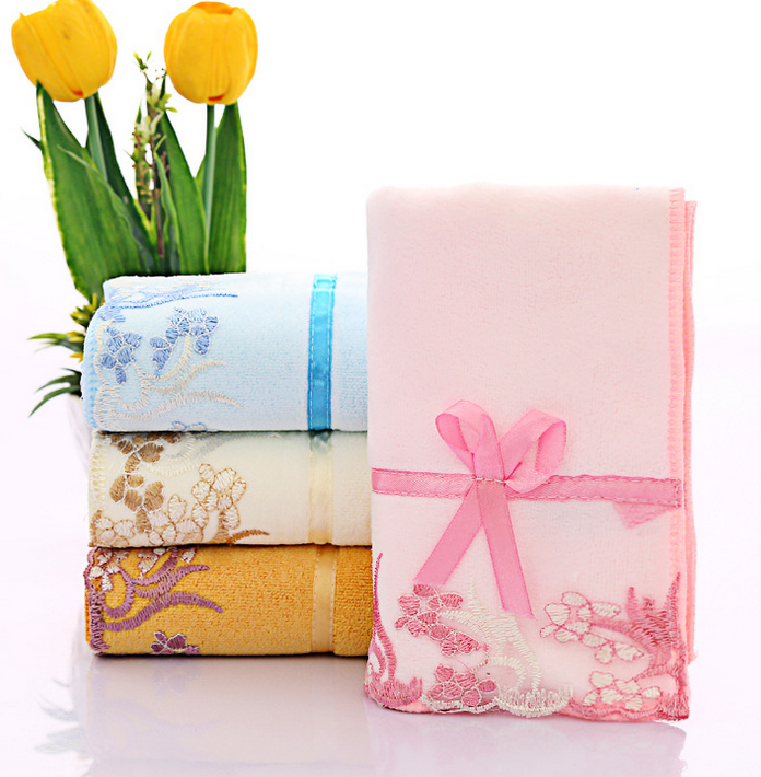 廣州超細纖維刺繡蕾絲毛巾批發(fā) 刺繡毛巾采購供應(yīng) 蕾絲毛巾批發(fā)