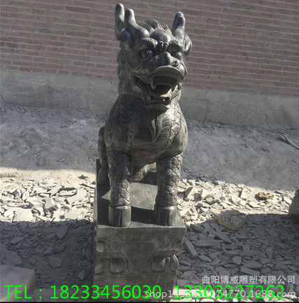 石雕麒麟圖片/石雕麒麟樣板圖 (4)