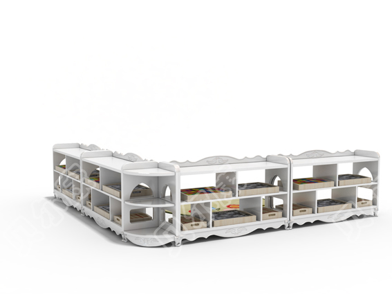 高檔幼兒園組合系列柜圖片