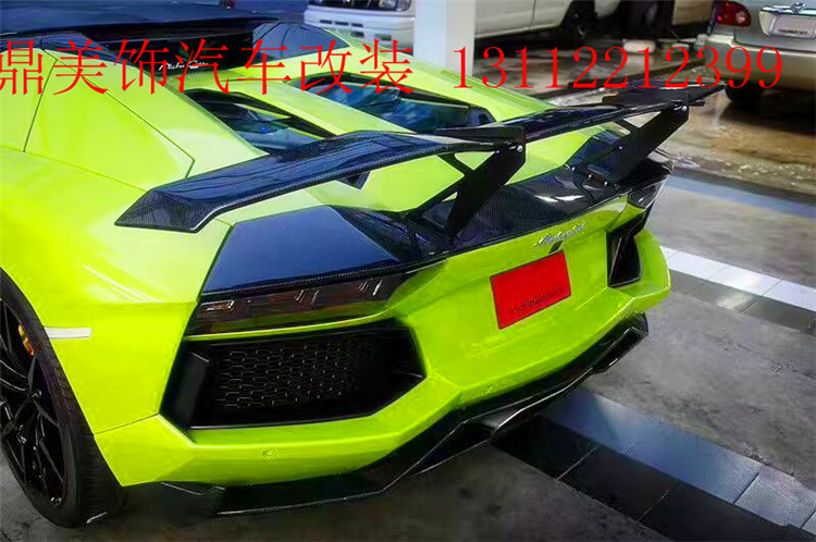 蘭博基尼Aventador LP700改裝revozport碳纖維大尾翼