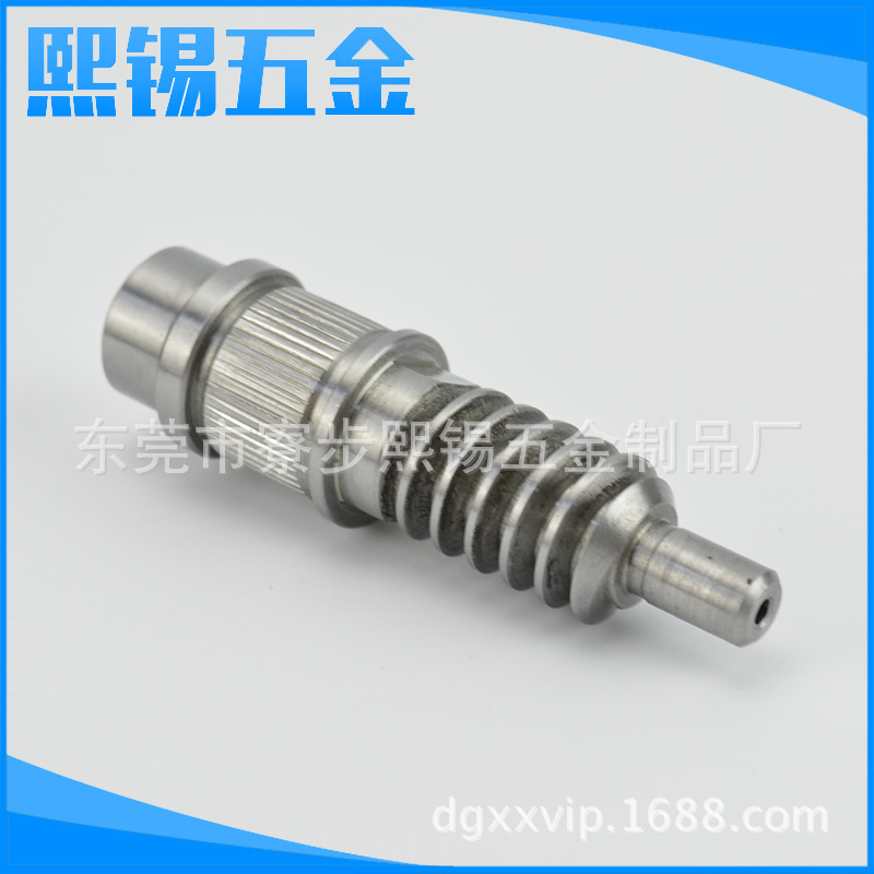 不銹鋼單頭蝸輪軸圖片/不銹鋼單頭蝸輪軸樣板圖 (1)