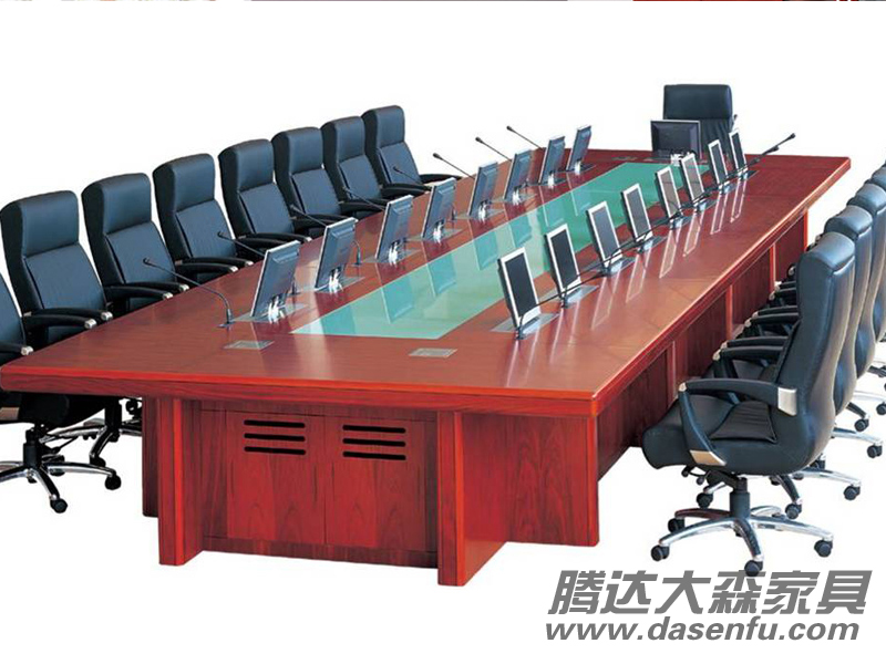 現(xiàn)代時尚多功能多媒體大型會議桌DS-SWT003