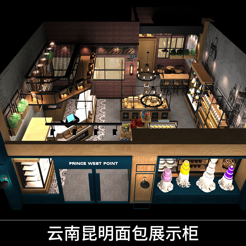 面包展示柜圖片/面包展示柜樣板圖 (2)