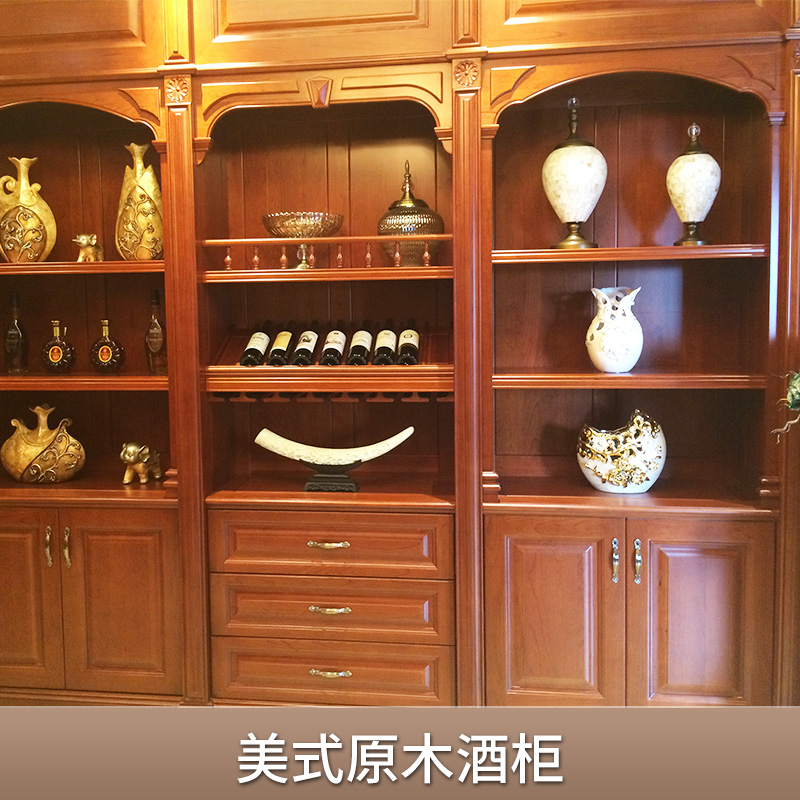 美式原木酒柜圖片/美式原木酒柜樣板圖 (3)