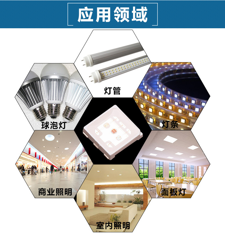 3528雙色溫led燈珠圖片/3528雙色溫led燈珠樣板圖 (2)