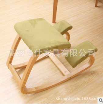 批發(fā)實(shí)木坐姿矯正椅跪椅騎馬椅學(xué)習(xí)椅脊柱跪姿椅瑜伽椅子電腦椅