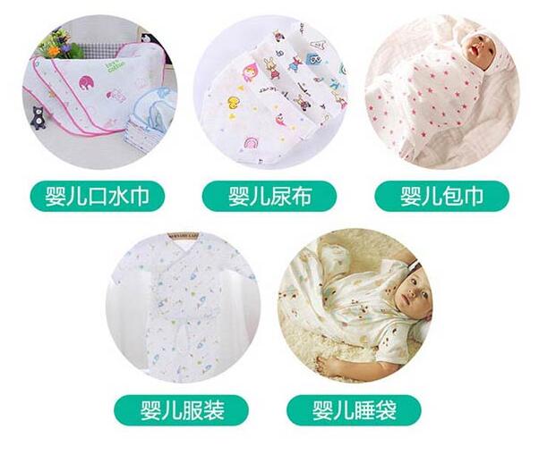 五彩熊頭嬰兒服純棉印花雙層紗布圖片/五彩熊頭嬰兒服純棉印花雙層紗布樣板圖 (1)