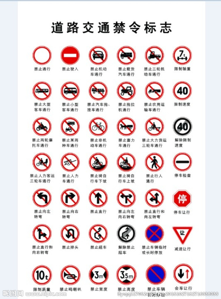 廈門交通禁令牌