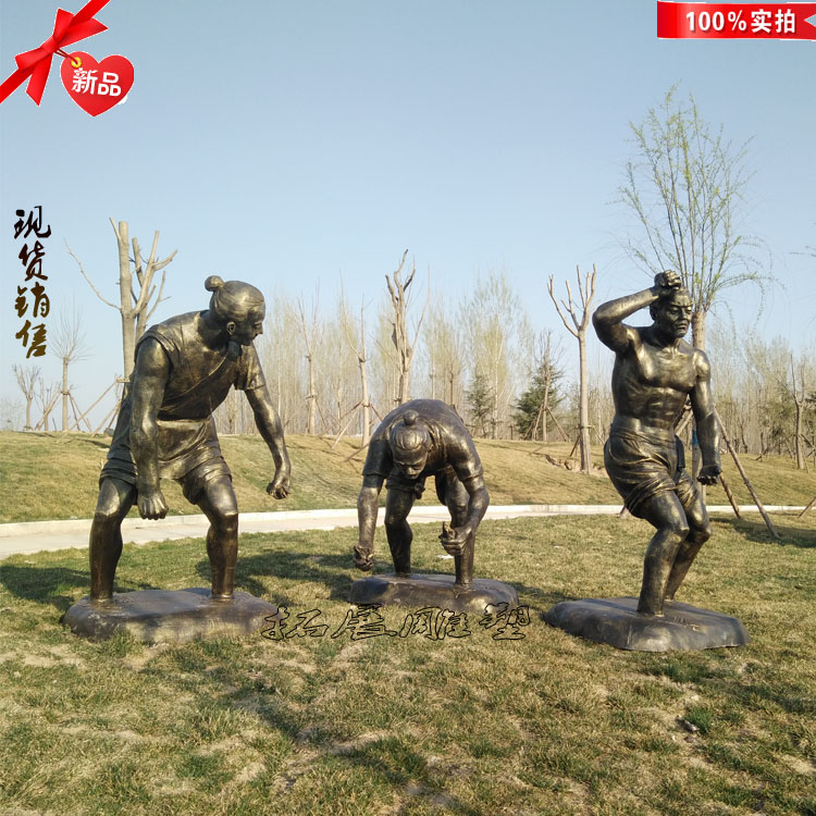 玻璃鋼農耕仿銅雕塑圖片/玻璃鋼農耕仿銅雕塑樣板圖 (1)