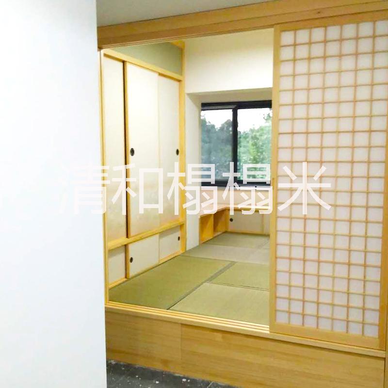 成都樟子松日式推拉門榻榻米定制圖片
