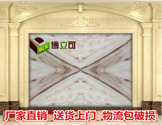 大理石紋 高溫微晶石+石材羅馬柱圖片