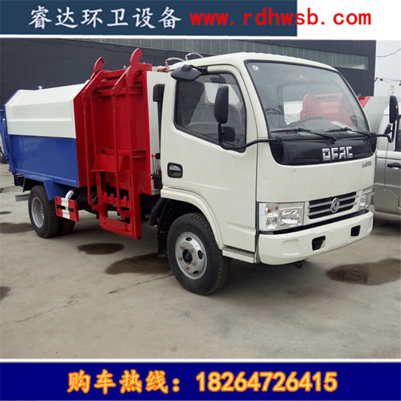 東風多利卡掛桶式垃圾車 環(huán)衛(wèi)垃圾車廠家直銷