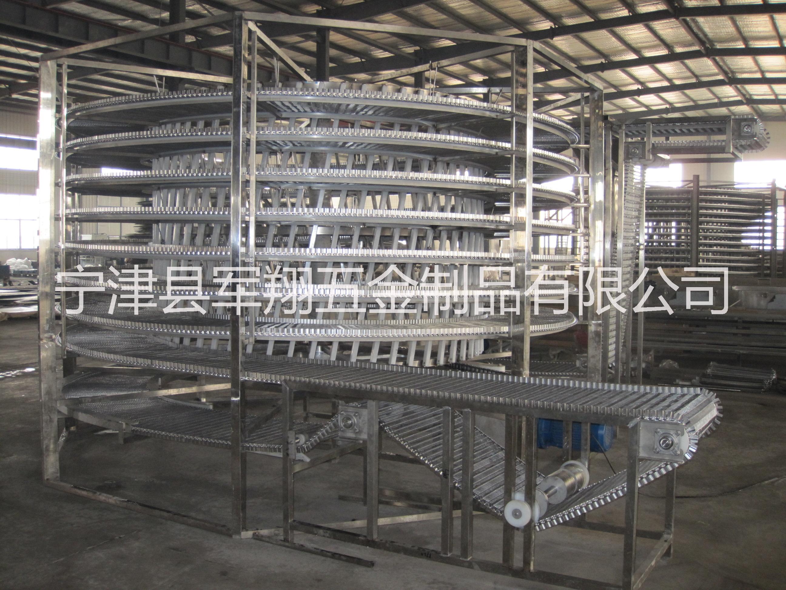 食品用面包螺旋型輸送帶鏈板旋轉(zhuǎn)塔圖片