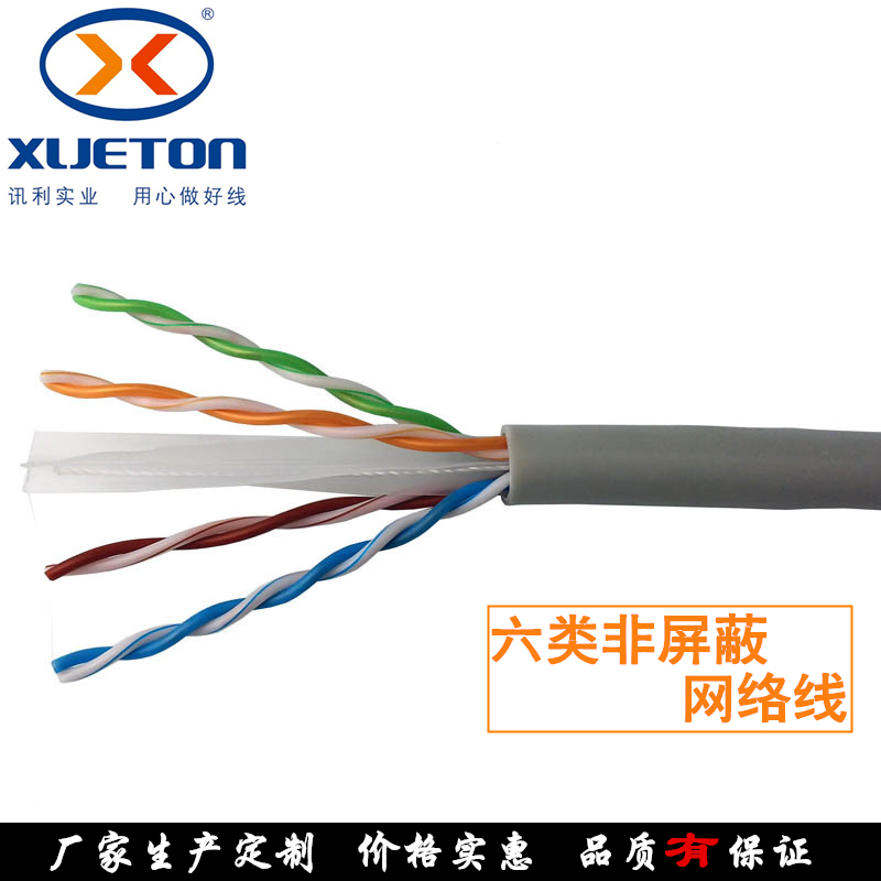 六类无氧铜网线 CAT6类千兆网络线 0.57mm芯线网络工程线 网线1111