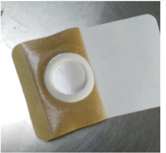 彈力膚色水刺布,三伏貼圖片