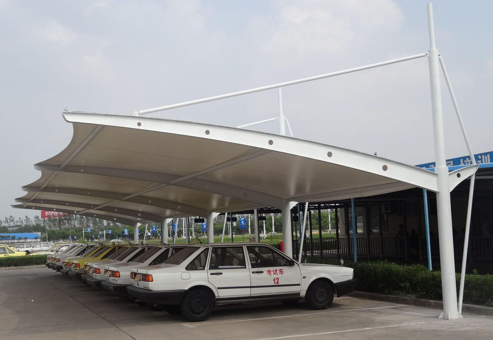 膜結(jié)構(gòu)汽車棚圖片/膜結(jié)構(gòu)汽車棚樣板圖 (3)