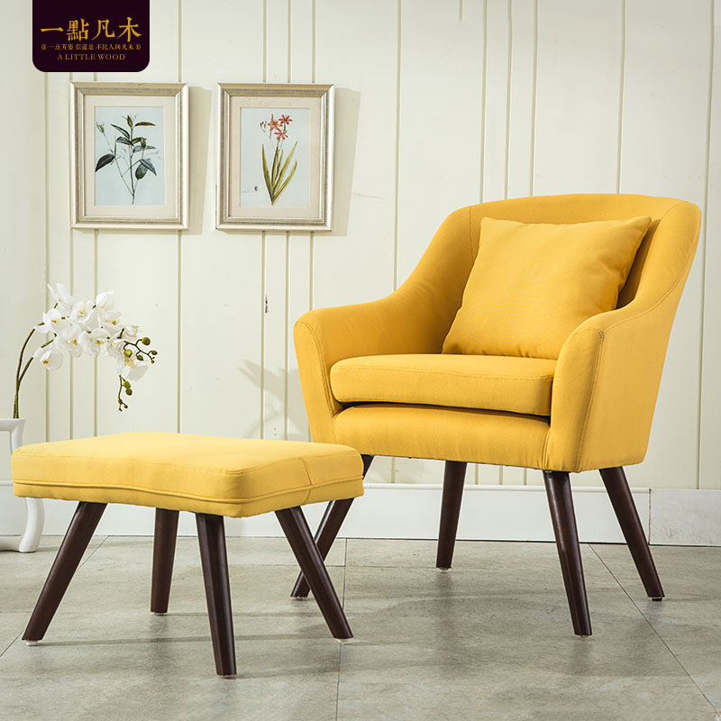 客廳書房咖啡廳餐廳廳餐廳陽臺時尚簡約沙發(fā) 單人布藝沙發(fā)