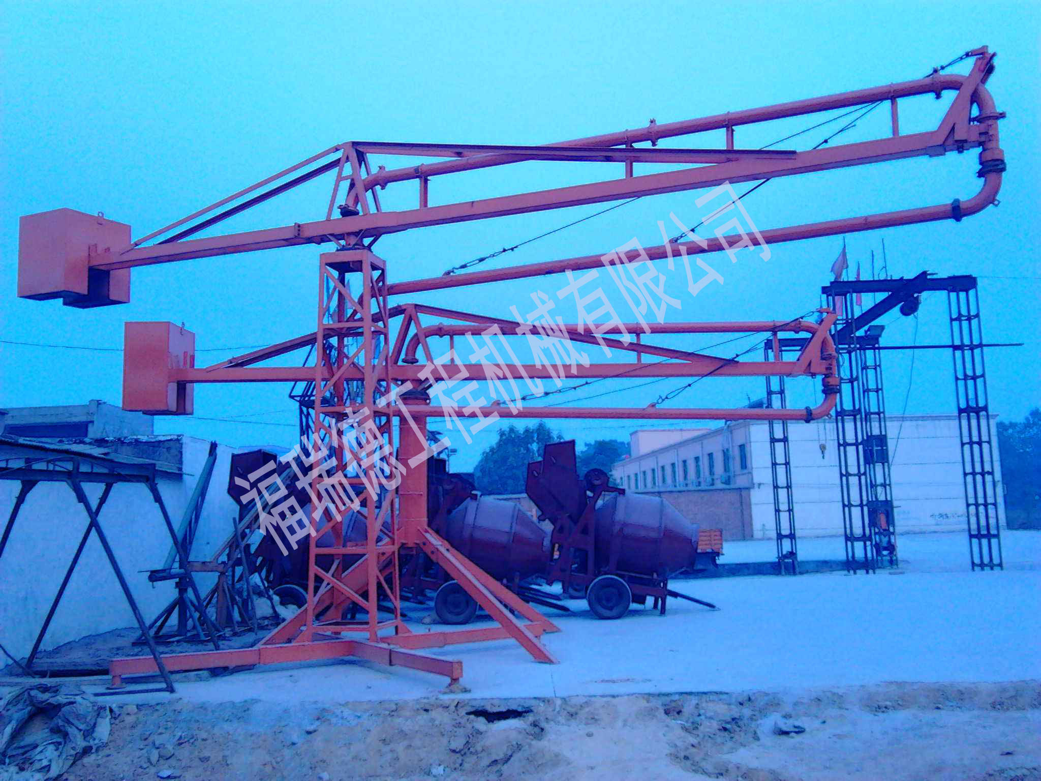 手動15米混凝土布料機及配件  建筑工地用 手動塔式布料機