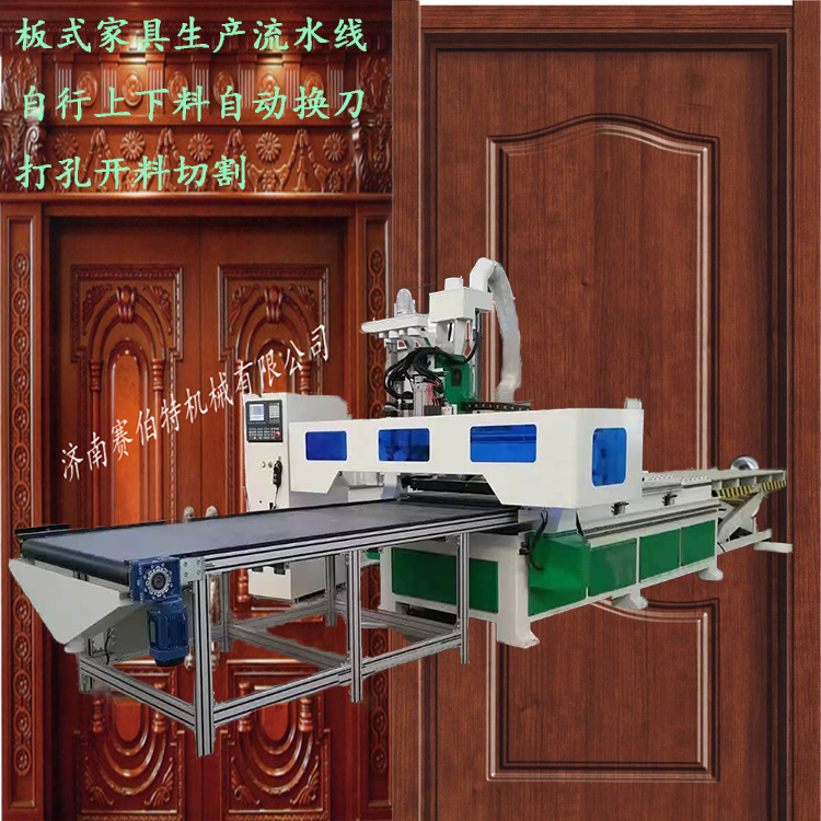 江蘇木工加工中心 板式家具生產(chǎn)線 臺(tái)灣新代自動(dòng) 自動(dòng)上下料平臺(tái) 全自動(dòng)一體化