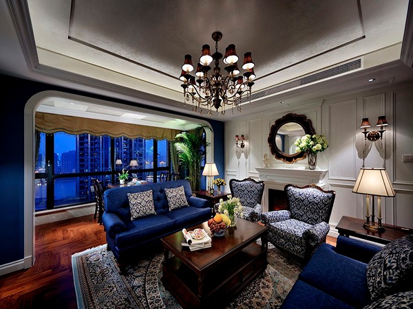 嘉怡小區(qū)122平美式復(fù)古經(jīng)典