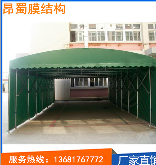 大排檔燒烤倉庫蓬廠家直銷 推拉篷移動汽車庫 燒烤倉庫蓬供應(yīng)商