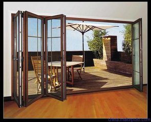 伊洛德隔音隔熱鋁合金客廳折疊門圖片