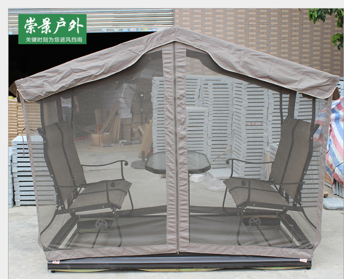 廠家直銷室戶外四人搖椅休閑乘涼帳篷 酒店庭院陽(yáng)臺(tái)帳篷傘