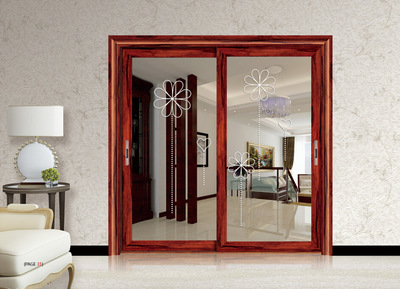 斷橋隔音隔熱防盜防蚊鋁合金推拉門