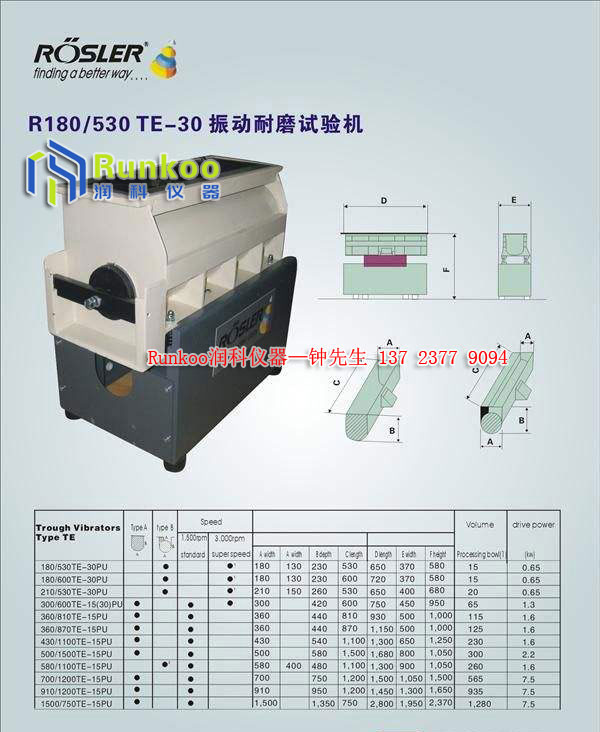 深圳市德国ROSLER震动耐磨试验机厂家