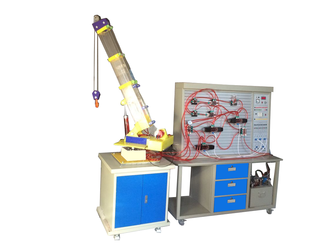 浙江學(xué)源 透明起重機(jī)液壓系統(tǒng)與PLC控制實(shí)