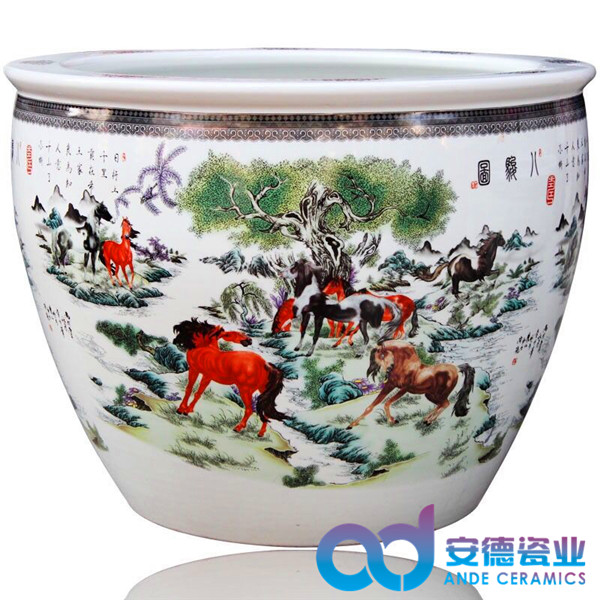 青花瓷陶瓷大缸圖片/青花瓷陶瓷大缸樣板圖 (3)