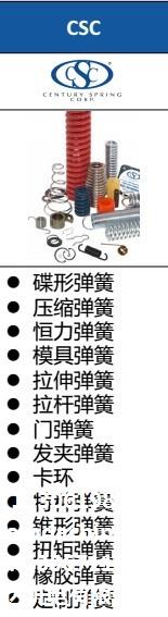 Century Spring Corp-CSC-彈簧，擋圈，