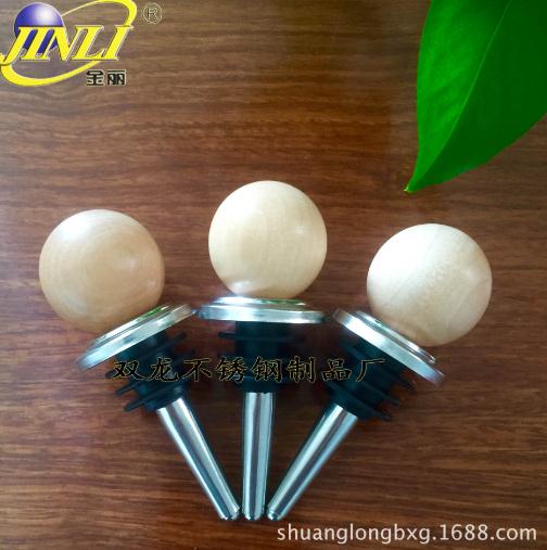 廠家直銷(xiāo)不銹鋼酒瓶塞木圓球酒塞真空保鮮硅膠新款多少錢(qián) 廠家直銷(xiāo) 不銹鋼酒瓶塞 木圓球酒