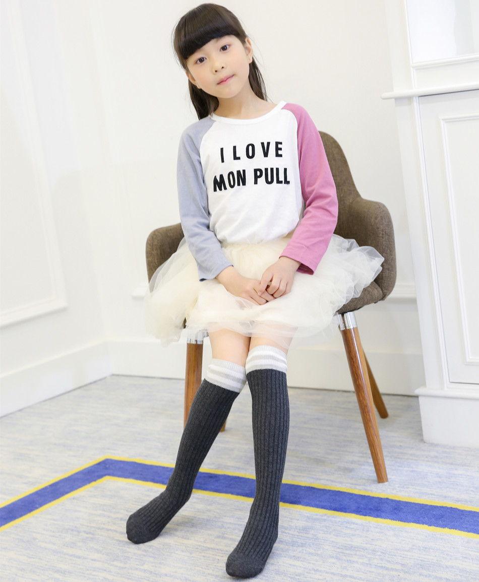 雙針豎條中筒襪圖片/雙針豎條中筒襪樣板圖 (2)