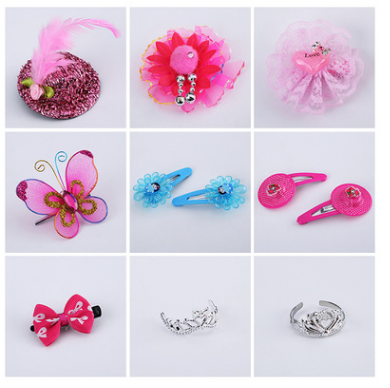 換裝娃娃頭紗配飾 批發(fā)巴比洋娃娃飾品 精美帽子蝴蝶結(jié)發(fā)夾