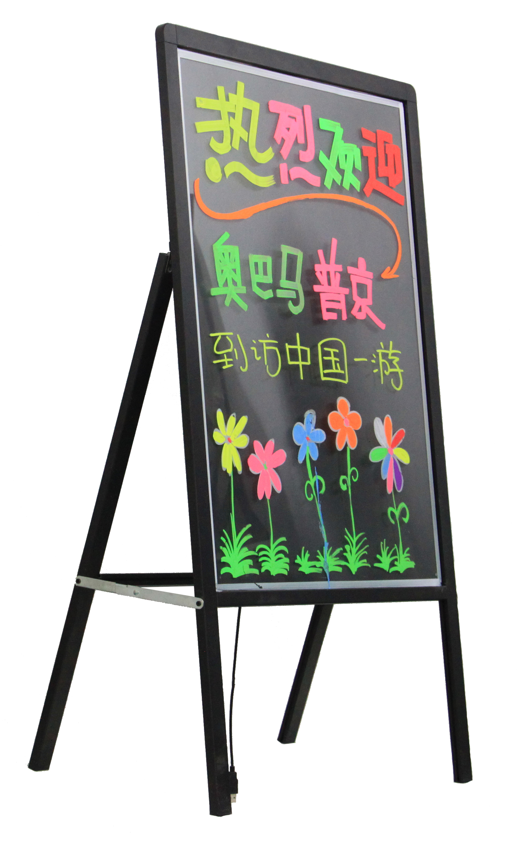 電子熒光板 LED熒光板 銀光夜光廣告寫字板 發(fā)光板手寫板 展示閃爍板