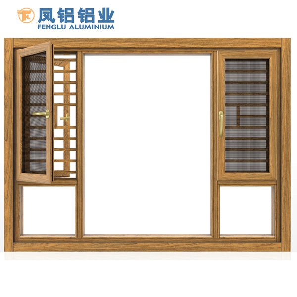 鳳鋁110隔熱外開(kāi)窗內(nèi)帶紗窗系列圖片/鳳鋁110隔熱外開(kāi)窗內(nèi)帶紗窗系列樣板圖 (3)