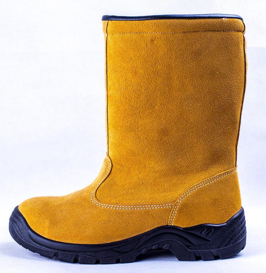 供應(yīng)勞保鞋高靴防砸防刺耐油防滑油田*靴9802