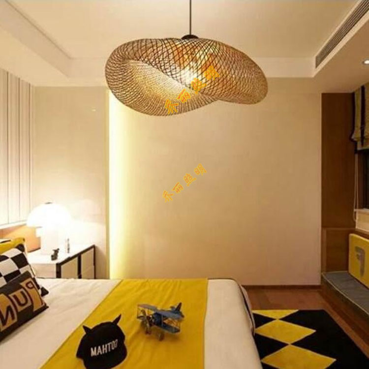 羊皮酒店工程燈歐式客廳竹藝吊燈圖片/羊皮酒店工程燈歐式客廳竹藝吊燈樣板圖 (4)