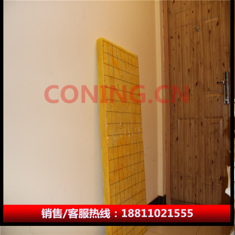 外墻外保溫用鋼網(wǎng)插絲玻璃棉板 超細(xì)玻璃纖維 河北大城科寧保溫