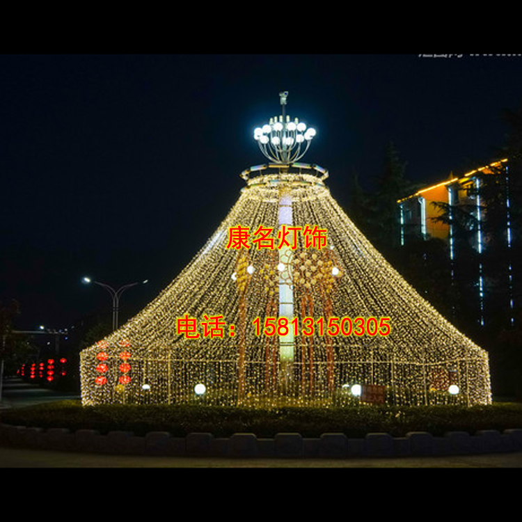 热销LED灯串造型灯 广场亮化 路灯杆装饰造型灯 城市亮化工程图片