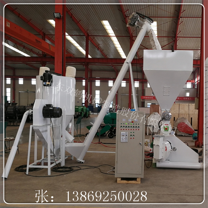 飼料顆粒機(jī) 雞飼料生產(chǎn)線 飼料顆粒加工設(shè)備 時(shí)產(chǎn)一噸豬飼料顆粒