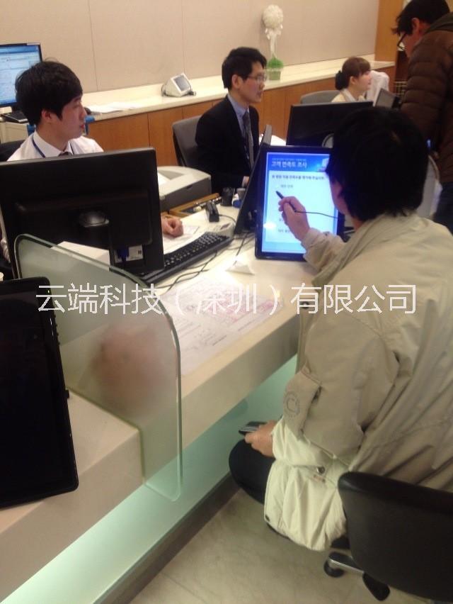 供應銀行*柜臺無紙辦公原筆跡手寫觸摸查詢15寸手寫電磁屏