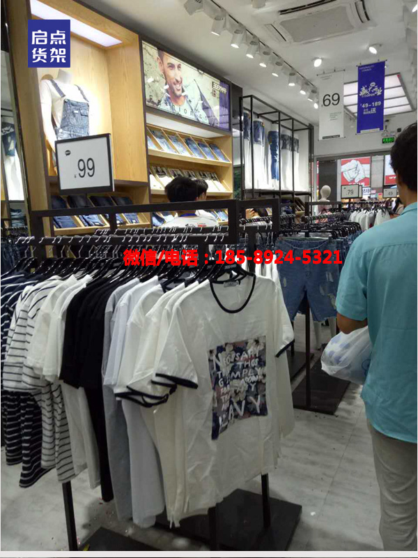 服装货架 服装店展示架图片