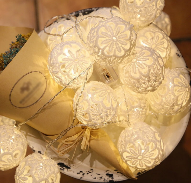 LED蕾絲球燈串婚禮節(jié)日家居燈飾圖片/LED蕾絲球燈串婚禮節(jié)日家居燈飾樣板圖 (3)