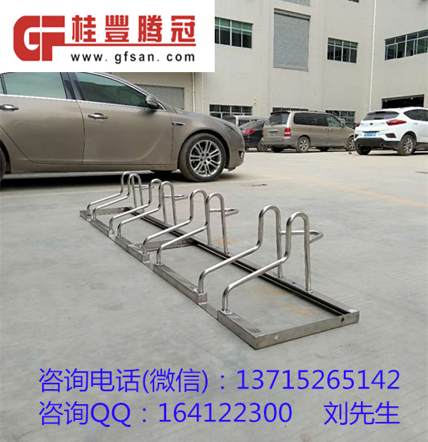 杭州市區(qū)商業(yè)街道安裝了自行車停車圖片