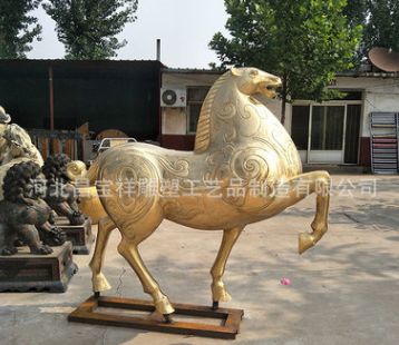 將軍馬銅雕圖片
